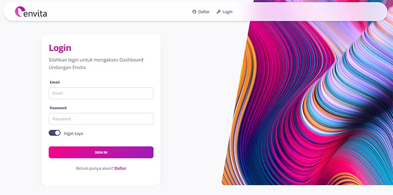 Cara Buat Undangan Website Envita
