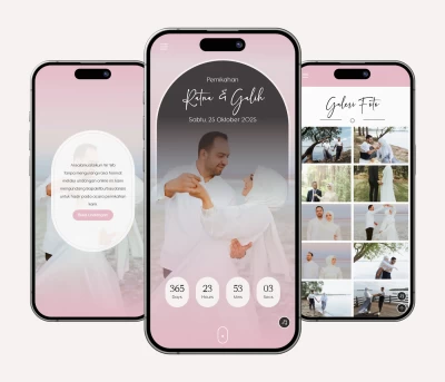 Desain Template Undangan Website Envita