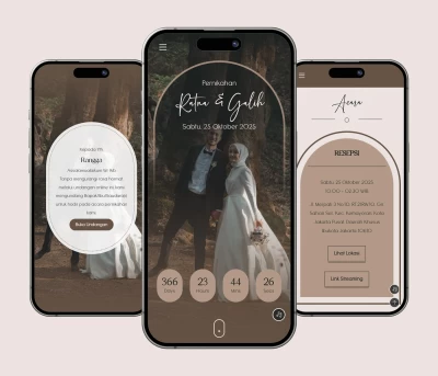 Desain Template Undangan Website Envita