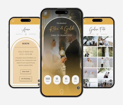 Desain Template Undangan Website Envita
