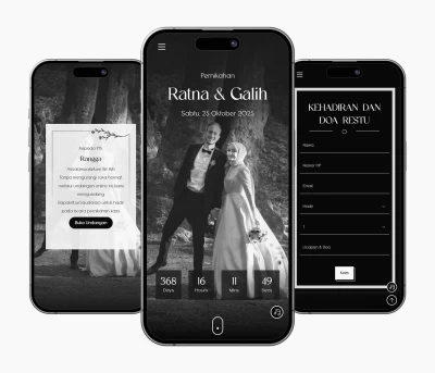 Desain Template Undangan Website Envita