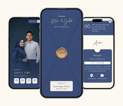 Desain Template Undangan Website Envita