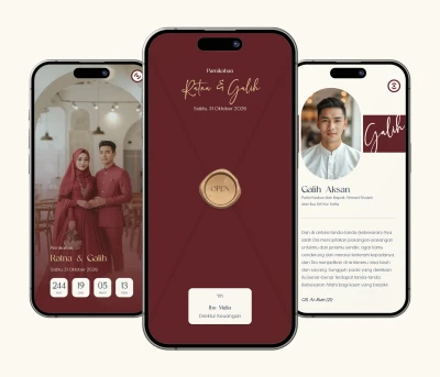 Desain Template Undangan Website Envita