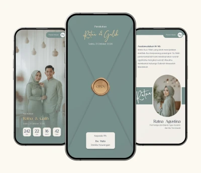 Desain Template Undangan Website Envita
